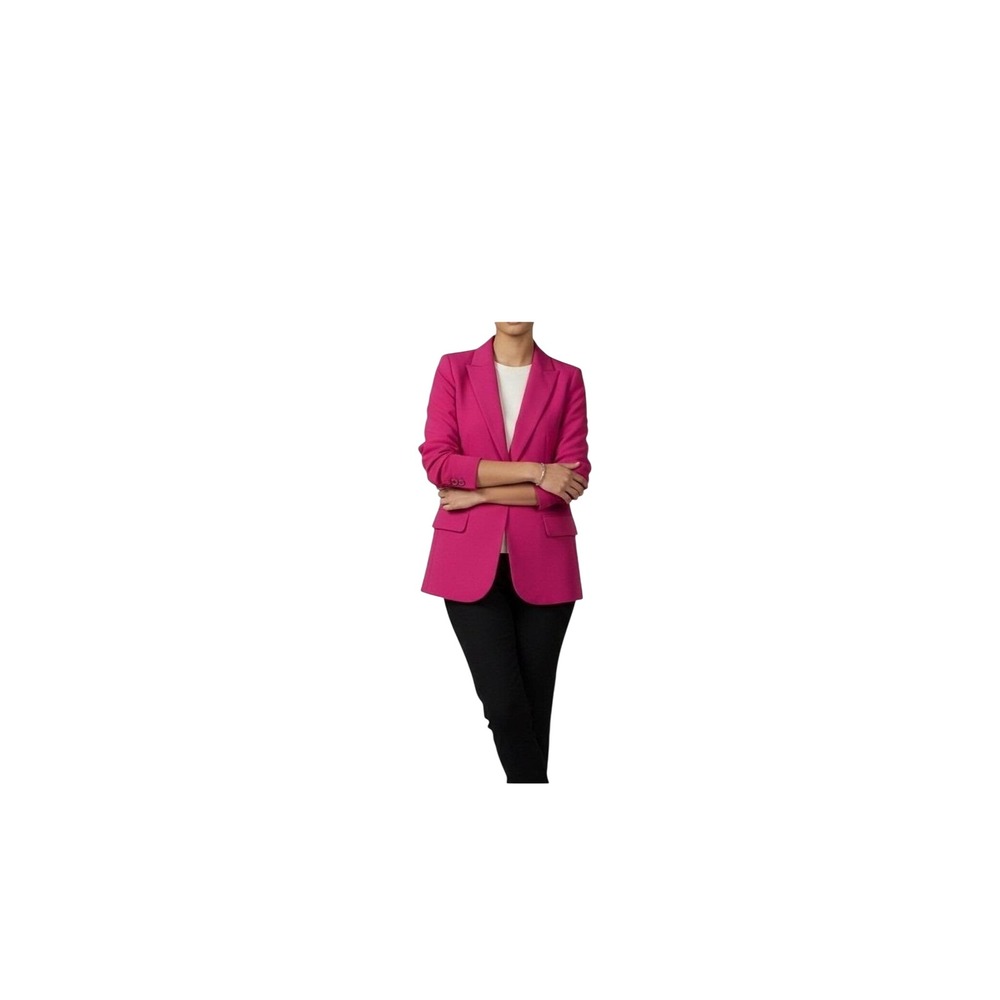 ZADIQ & Voltaire lHot Pink Blazer‎ Jacket Open Front Long FR 38